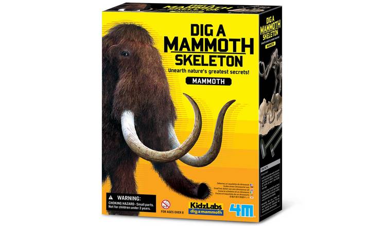 4M KidzLabs Dig a Mammoth Skeleton - 8 Years +