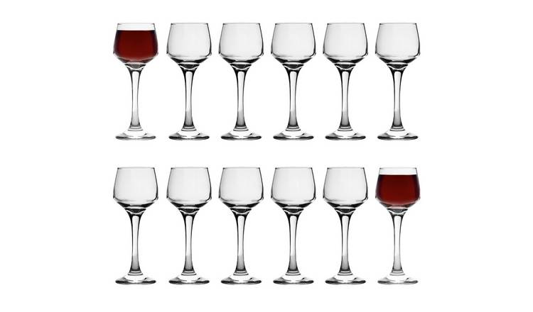 LAV Lal Sherry Glasses - Clear - Pack of 12