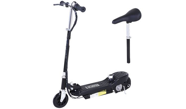 HOMCOM 120W 10km per Hour 8km Range Foldable Kids Powered Scooter – Black