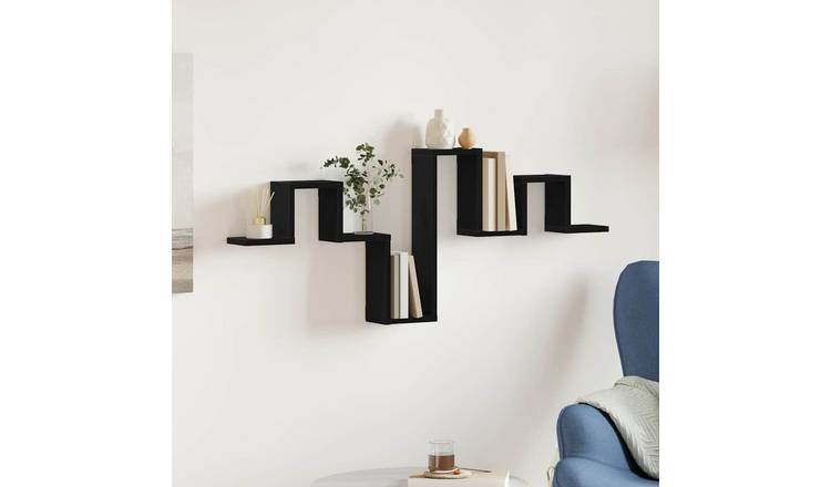 Walplus Wall Shelf - Dark Oak - 104.5 x 43 x 10 cm