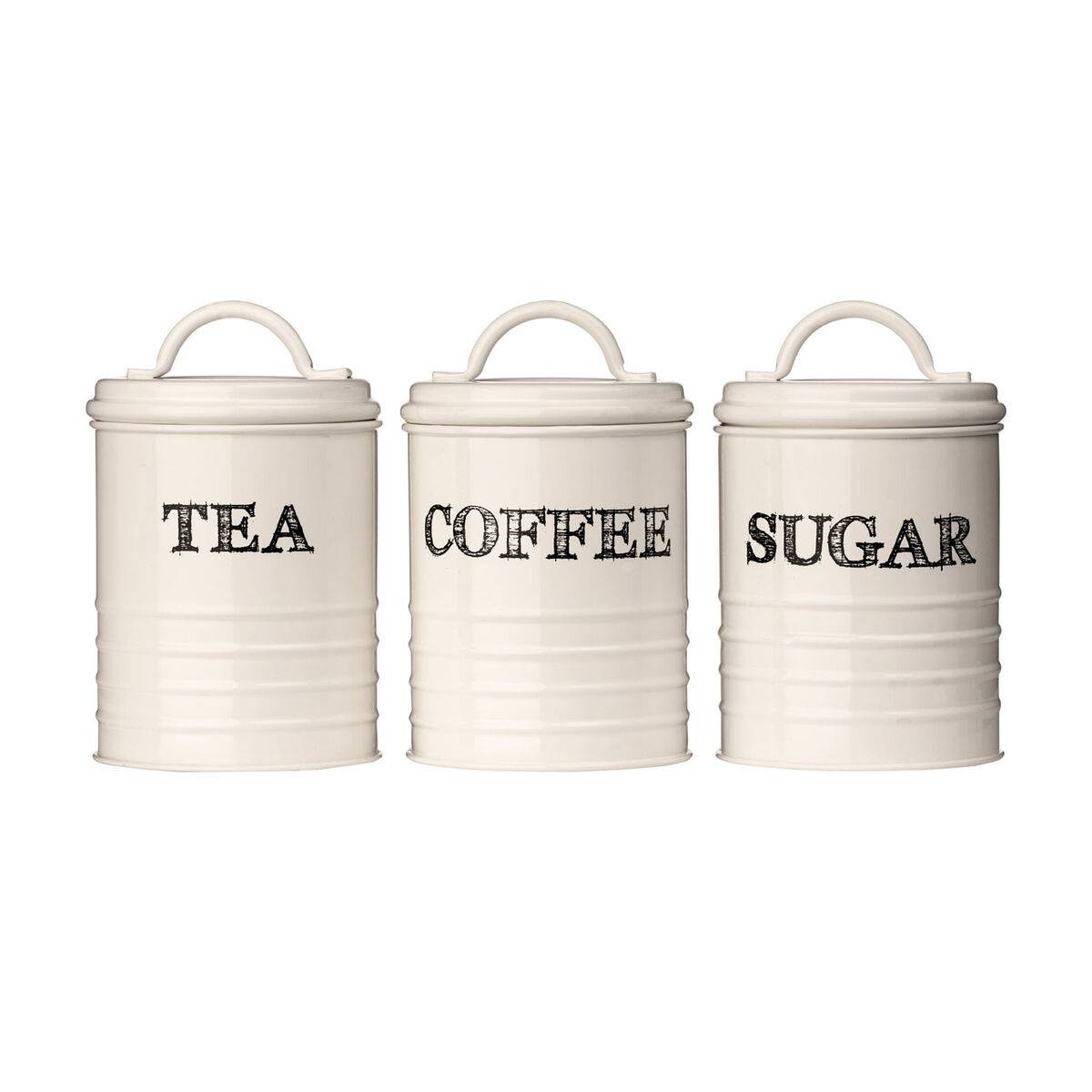 Orsina Sketch Tea Coffee And Sugar Canister Set - Image 1