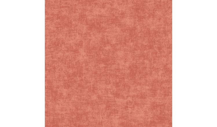 Grandeco Alba Plaster Plain Textured Wallpaper - Red
