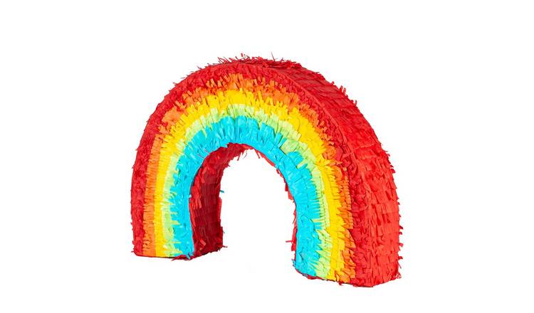 Fax Potato Rainbow Cardboard Pinata - Multi