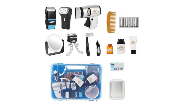 deAO Barber Hairdressing Toy Set With Accessories Blue