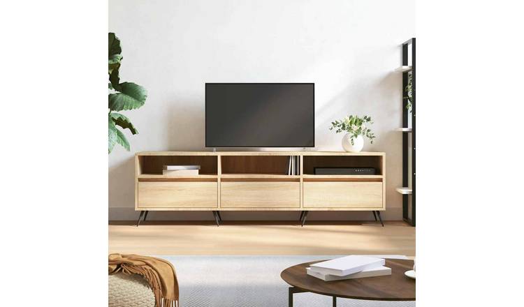 Walplus Engineered Wood TV Stand - Light Oak - 150 x 30 x 44.5 cm