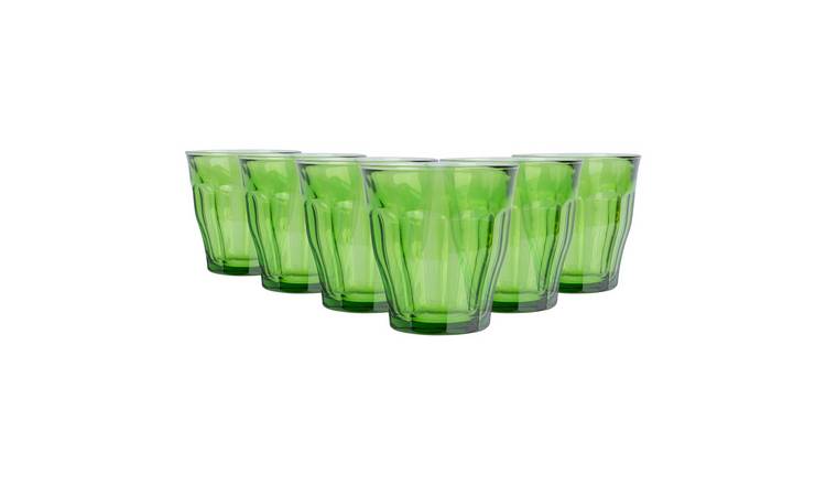 Duralex Picardie 250ml Drinking Glass Tumblers Pack of 6 - Green