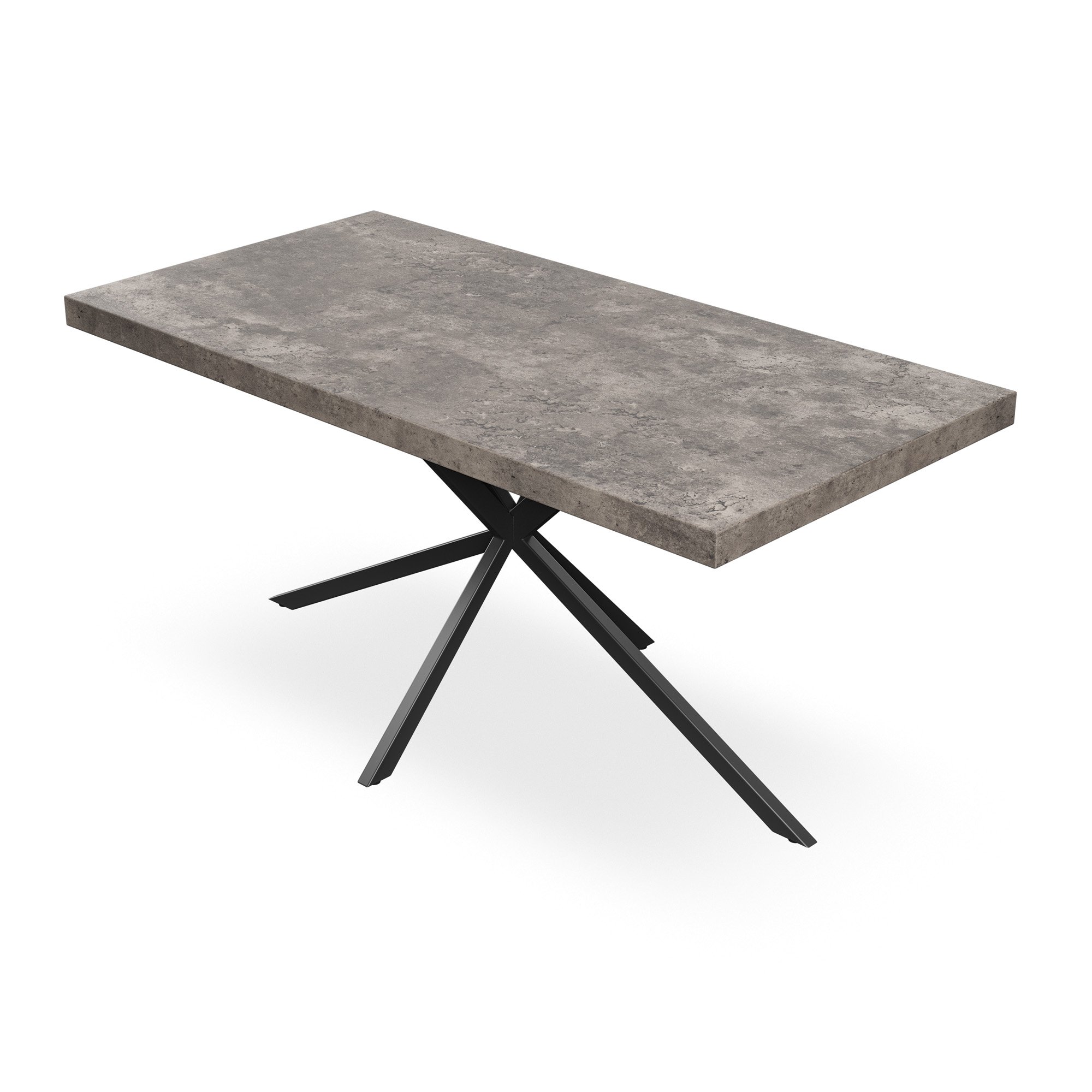 Furniture Online Donni Nova Concrete Effect Dining Table & 6 Green Chairs - Image 3