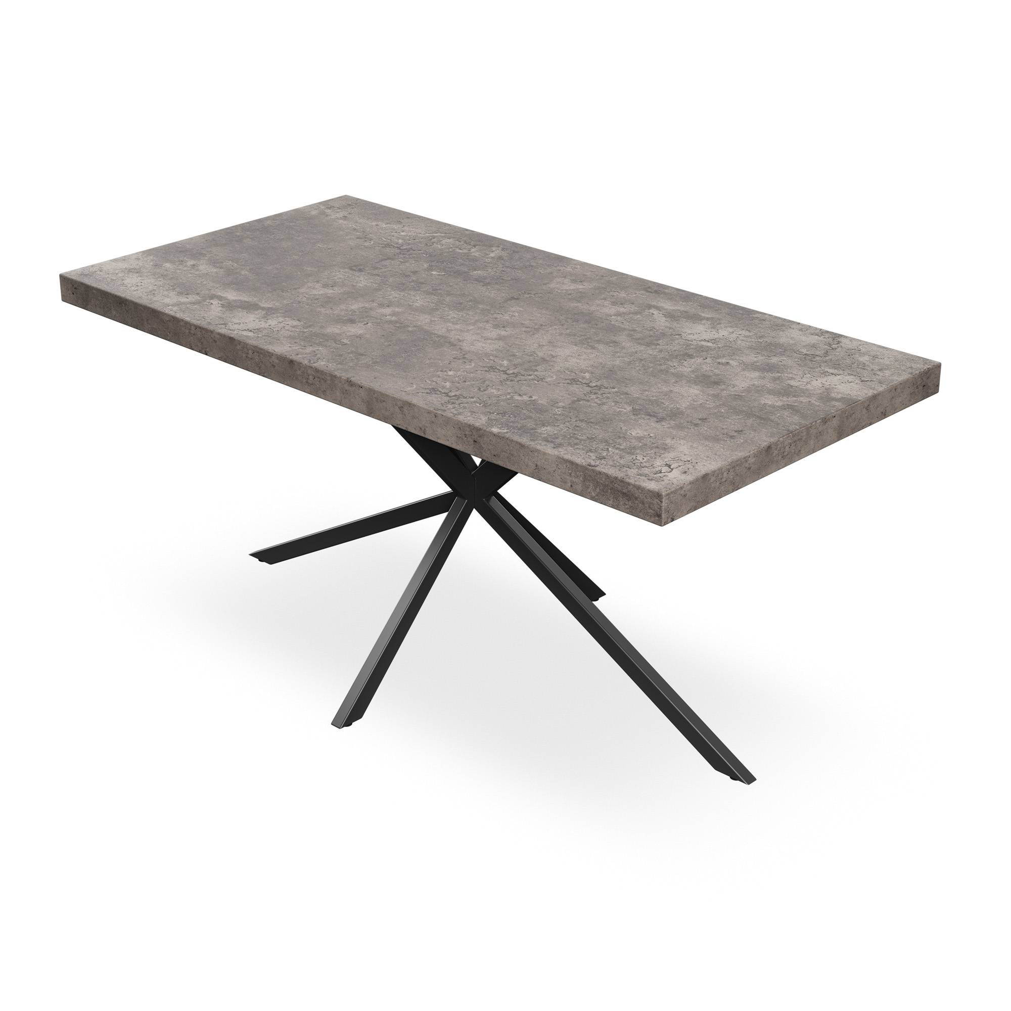 Furniture Online Donni Nova Concrete Effect Dining Table & 6 Green Chairs - Image 3