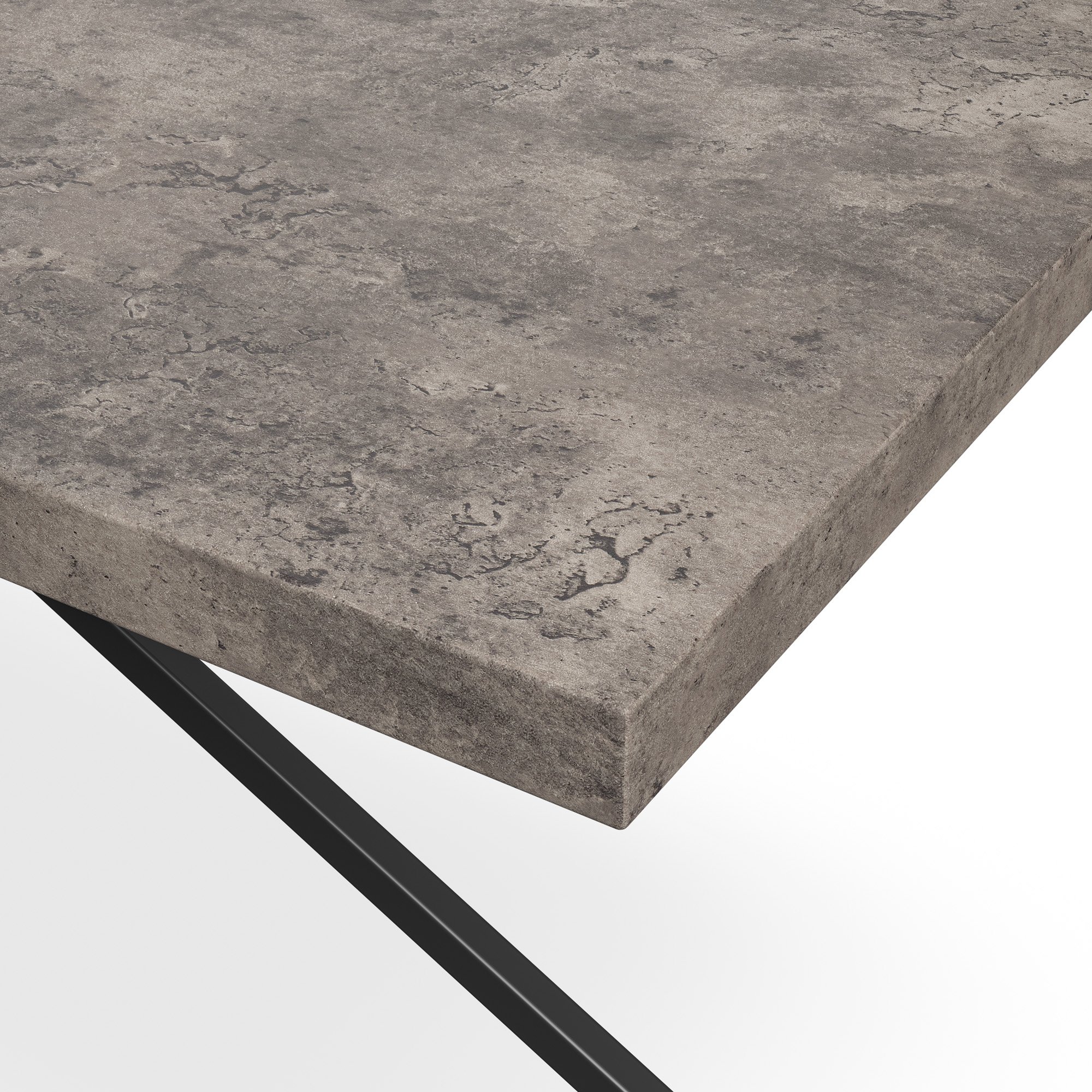 Furniture Online Donni Nova Concrete Effect Dining Table & 6 Green Chairs - Image 4