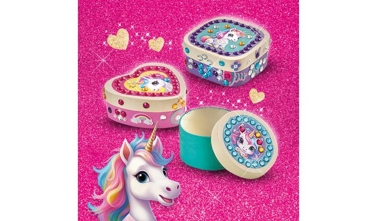 SES Creative Unicorn Jewellery Box Diamond Painting Craft Set