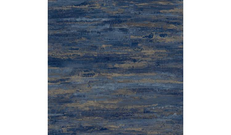 Grandeco Kaleidoscope Concrete Plaster Effect Textured Wallpaper - Navy