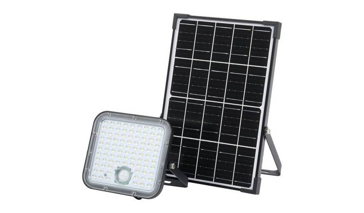 Osram Endura Flood Split Solar Sensor Cool IP65 Outdoor LED Floodlight - Black