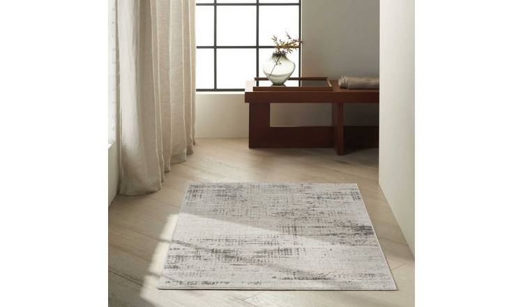 Mega Flooring Beige Modern Abstract Rug - 69 x 221cm