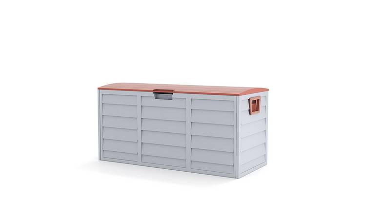 Living and Home 290L Garden Storage Box - Grey/Borwn