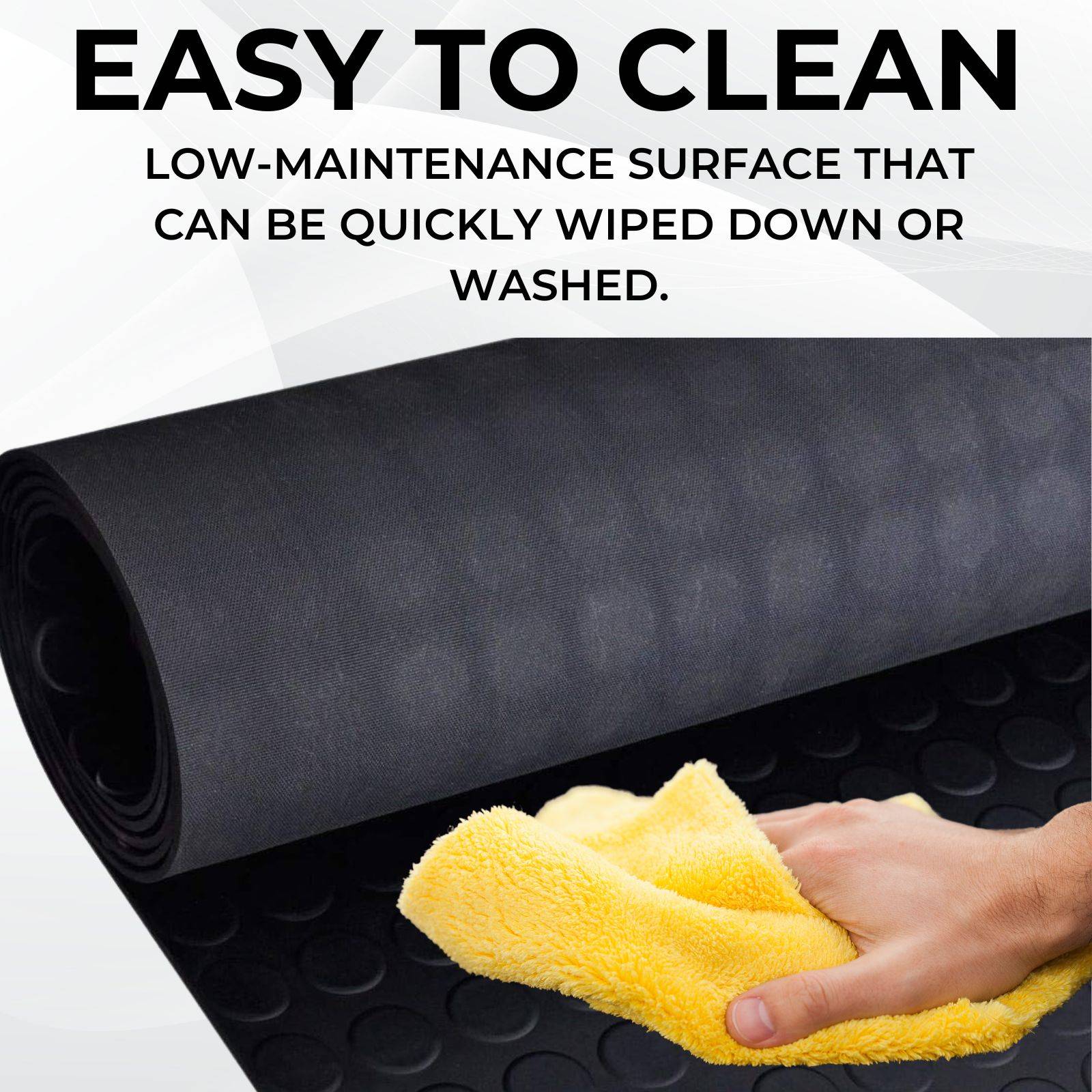 Ark Mat 3mm Thick Coin Rubber Roll Flooring -  1.2m x 10m - Image 6