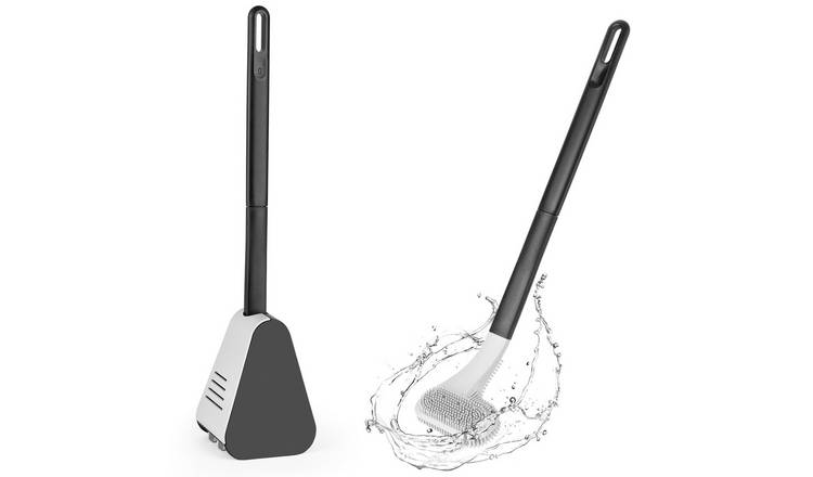 deAO Golf Style Head Toilet Brush- Black