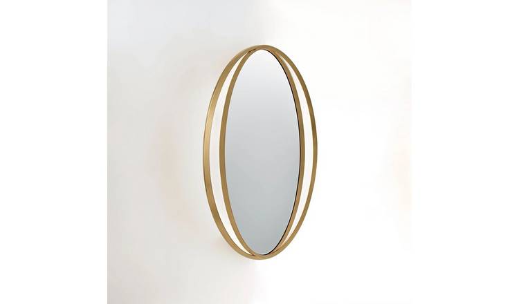 Orsina Trento Double Ring Design Wall Mirror – Gold