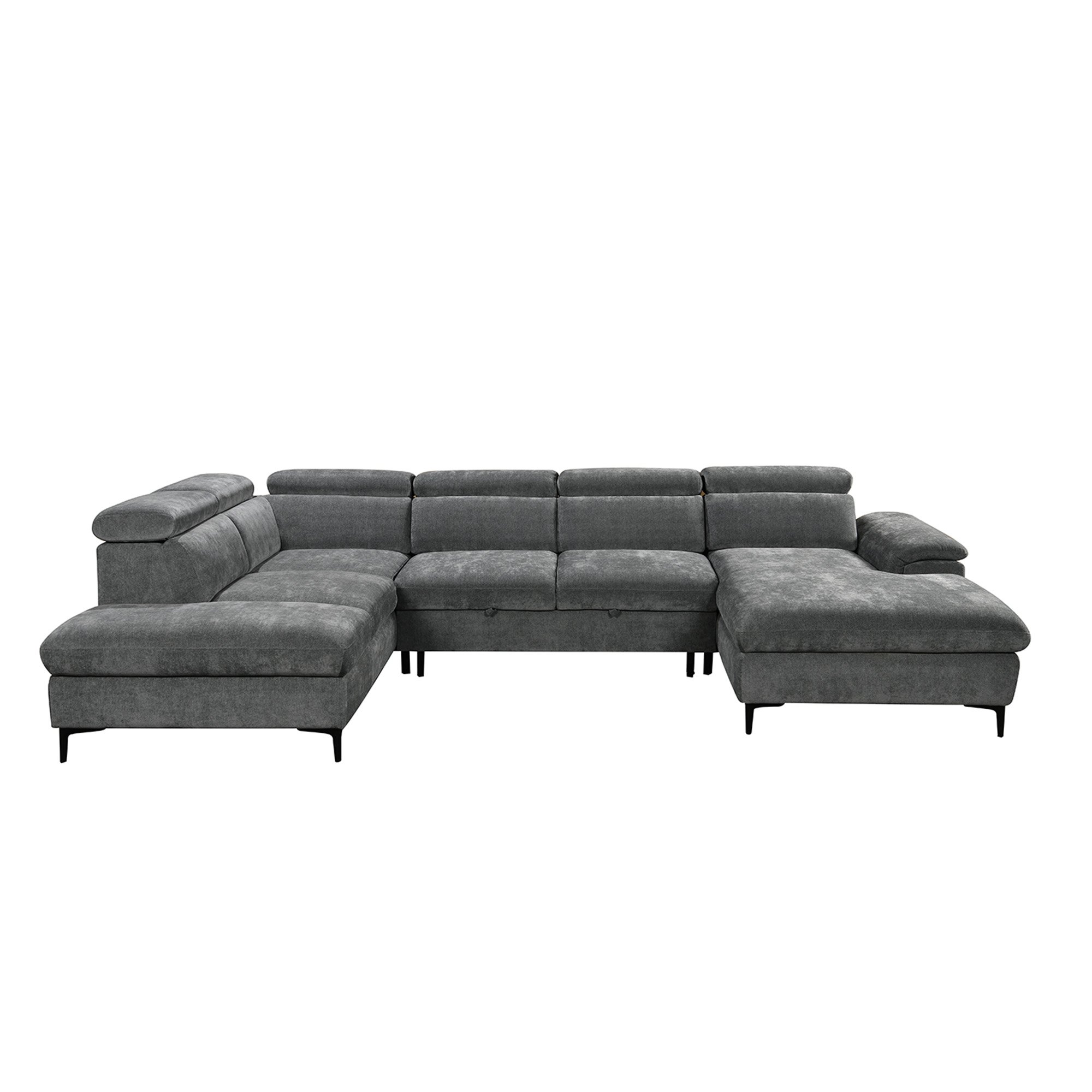 Furniture Online Leon 4 Seater Pull Out Sofa Bed – Grey - Image 4