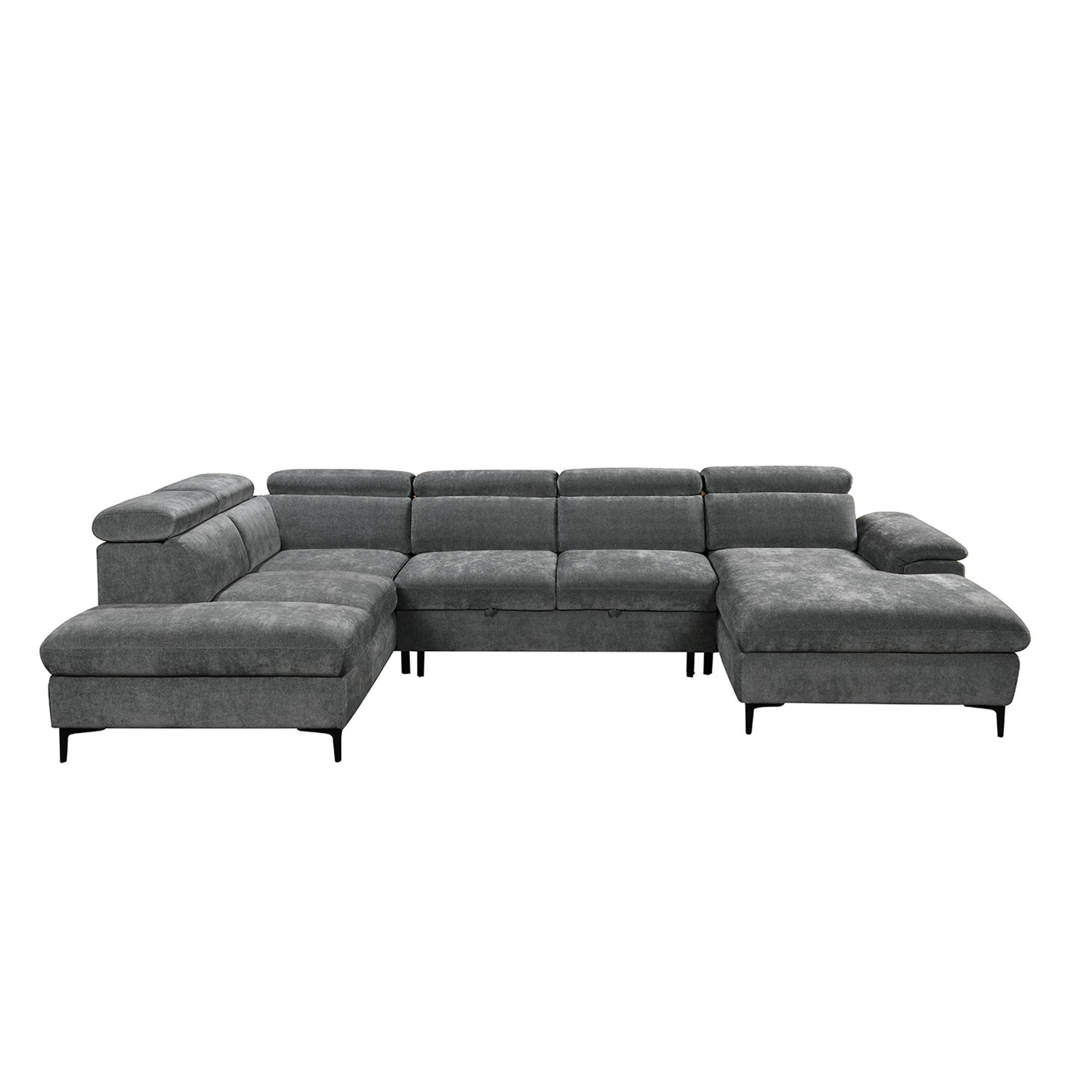 Furniture Online Leon 4 Seater Pull Out Sofa Bed – Grey - Image 4