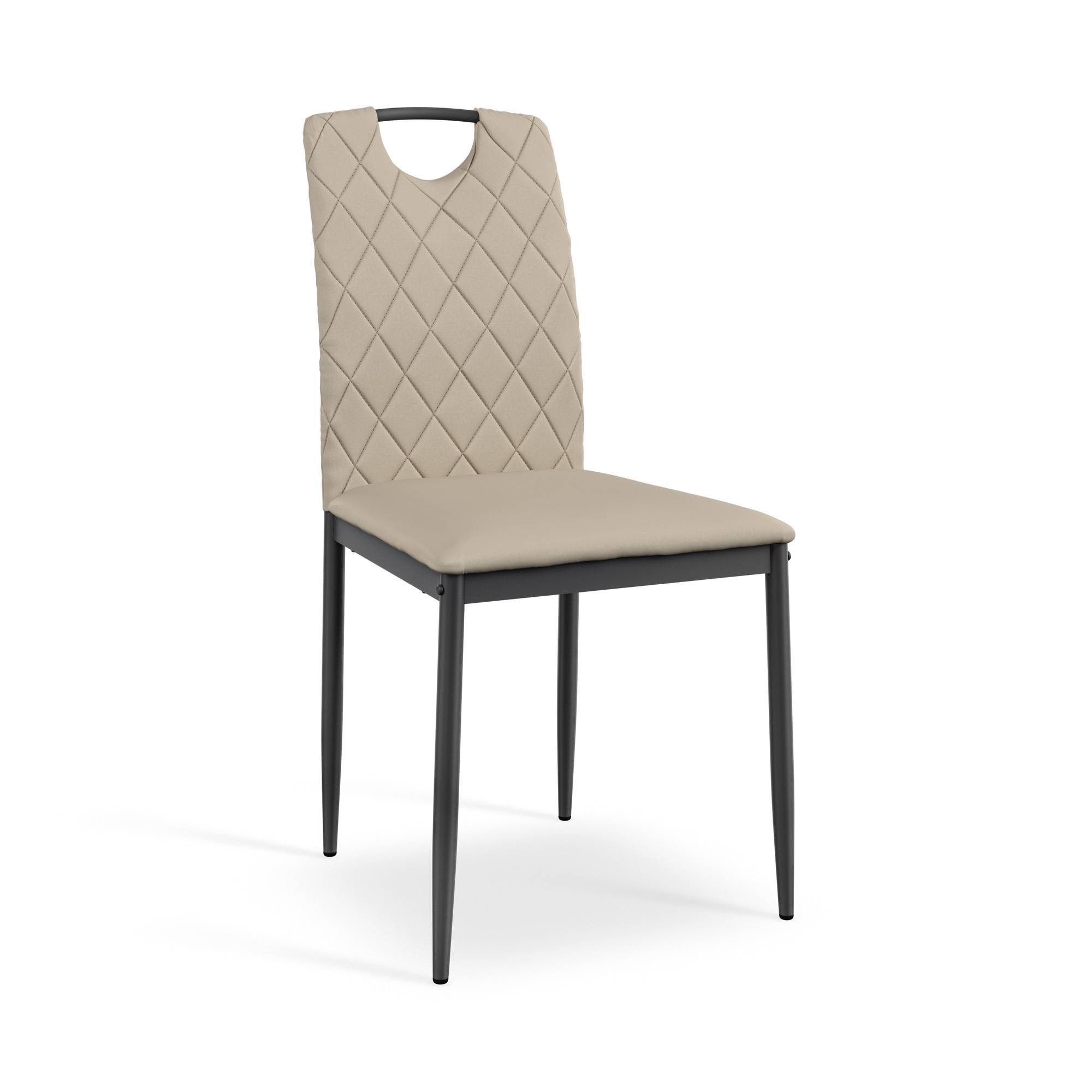 Furniture Online Malvern Monza Glass Top Dining Table & 4 Beige Chairs - Image 6