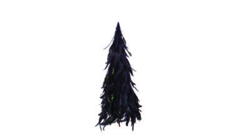 Orsina Dark Small Feather Tree - Purple