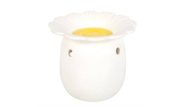 Something Different Daisy Oil Burner - White