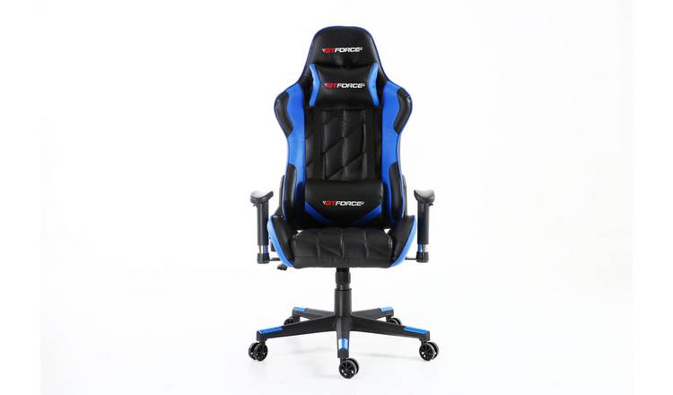 Gtforce Pro Gt Reclining Sports Racing Faux Leather Gaming Chair – Blue
