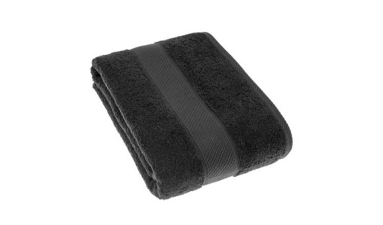 Homescapes Turkish Cotton Bath Sheet - Black