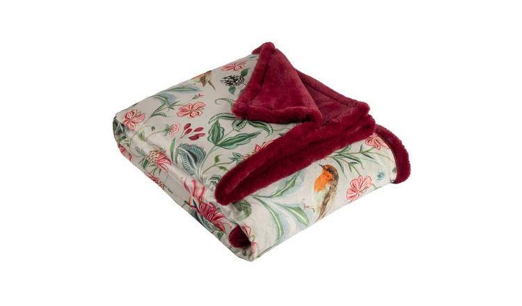 Wylder Beatrice Velvet Floral Throw - 180cm x 130cm