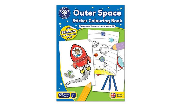 Orchard Toys Outer Space Sticker Colouring Book