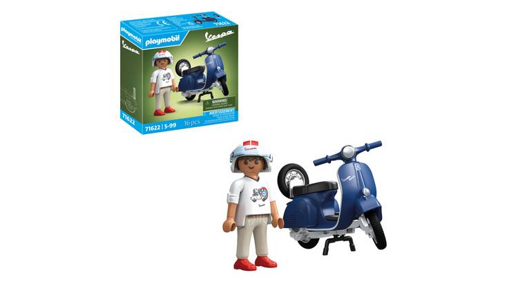 Playmobil 1969 Vespa 150 Sprint Veloce Bike Childrens Toy - Blue