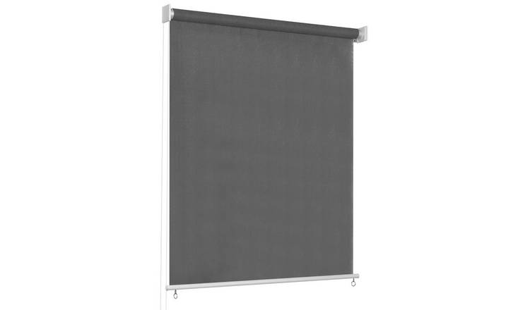 Walplus HDPE Roller Blind - Anthracite - 60 x 230 cm