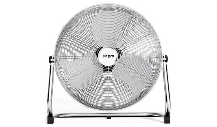Air Pro 20in Floor Fan with Powerful Air Cooling & 3 Speed Settings - Silver
