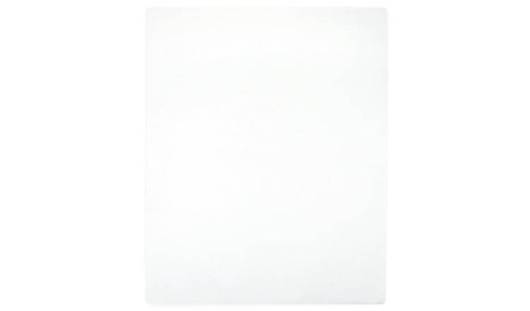 Walplus Cotton Jersey Fitted Sheet - White - 90 x 200 cm