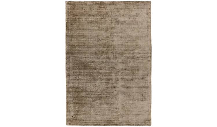 Mega Flooring Brown Handmade Plain Rug - 160 x 230cm