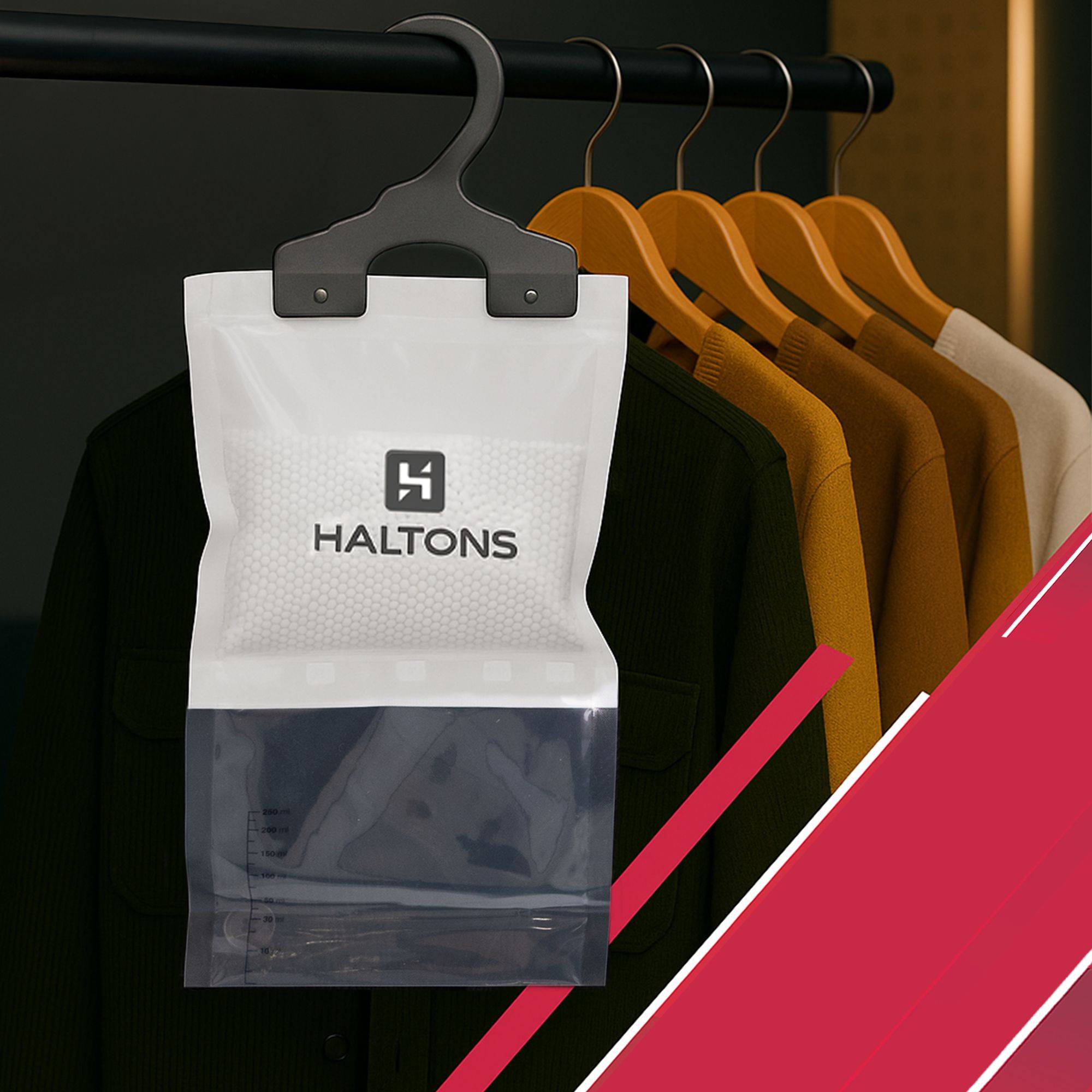 Haltons White 210g Hanging Dehumidifier Moisture Absorbers - Pack of 20 - Image 6