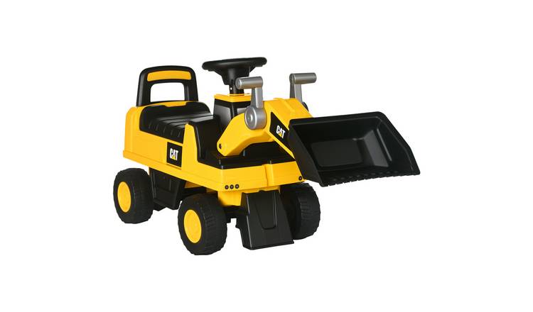 HOMCOM CAT 18 Months to 3 Years Bucket Ride On Digger – Yellow