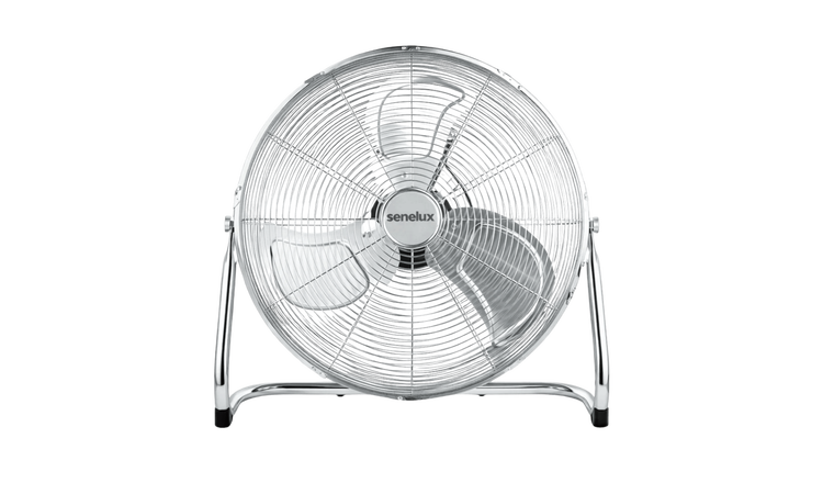 Senelux chrome pedestal fans - Chrome