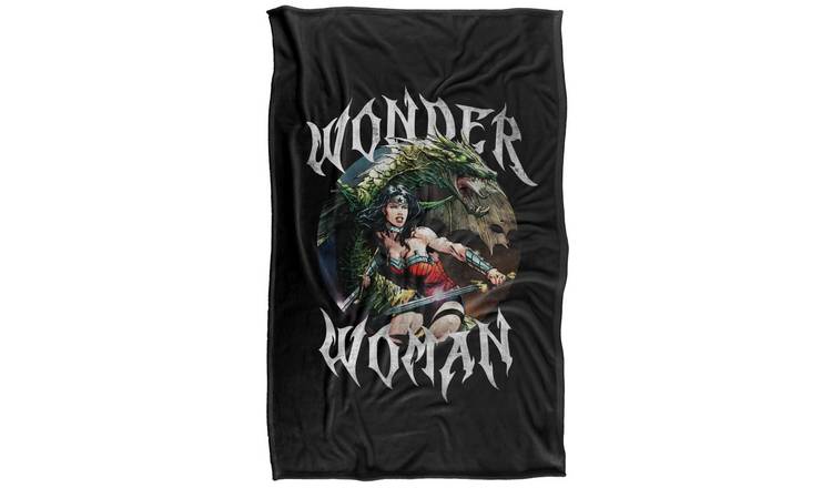 Wonder Woman Dragon Soft Touch Blanket - 147cm x 91cm