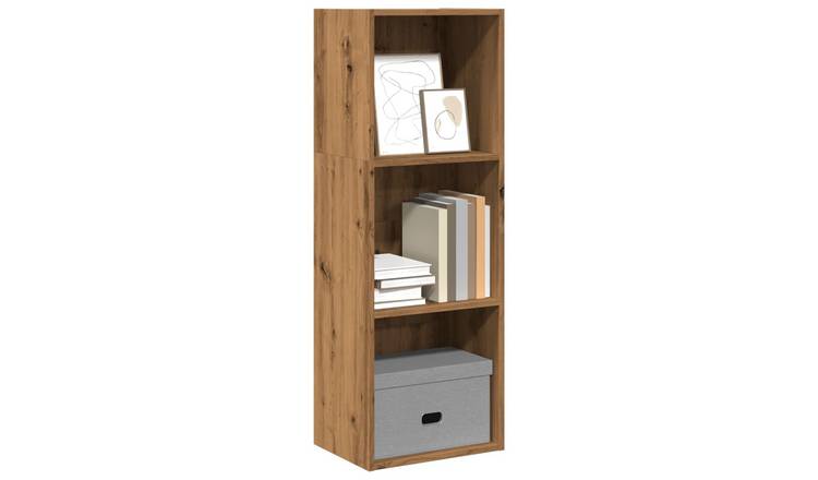 Walplus Engineered Wood Bookcase - Oak - 40 x 30 x 114 cm