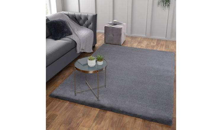 DS Living Dovilla Plush Rug - Grey - 100x60cm