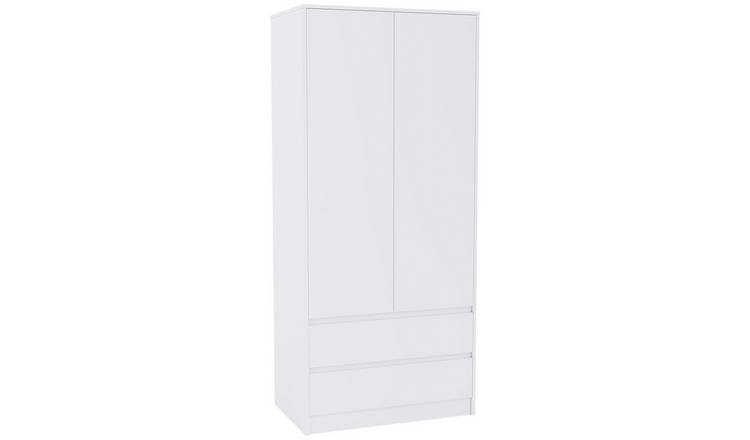Vida Designs Denver 2 Door 2 Drawer Wardrobe - White
