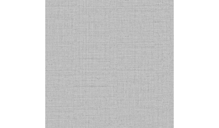 World Of Wallpaper Heritage Weave Heavyweight Vinyl Textured Wallpaper - Grey