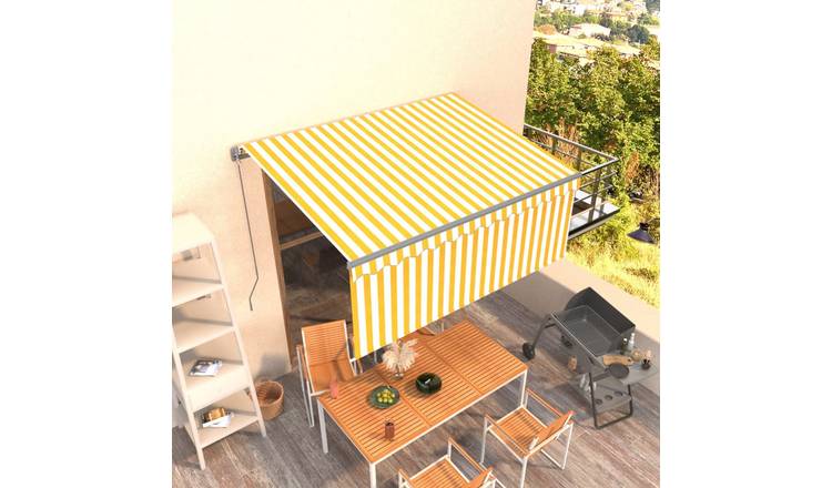 Walplus Manual Polyester - Yellow and White - 300 x 250 cm - 3 x 1.2 cm