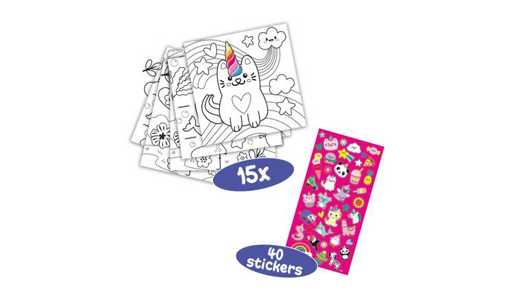 SES Creative Unicorn Colouring Book Craft Set