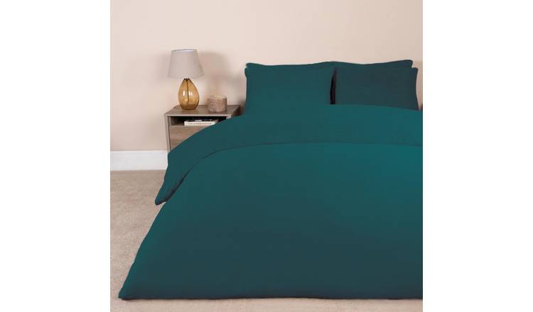 OHS Thermal Soft Teddy Fleece Duvet Cover Bedding Set Teal - King