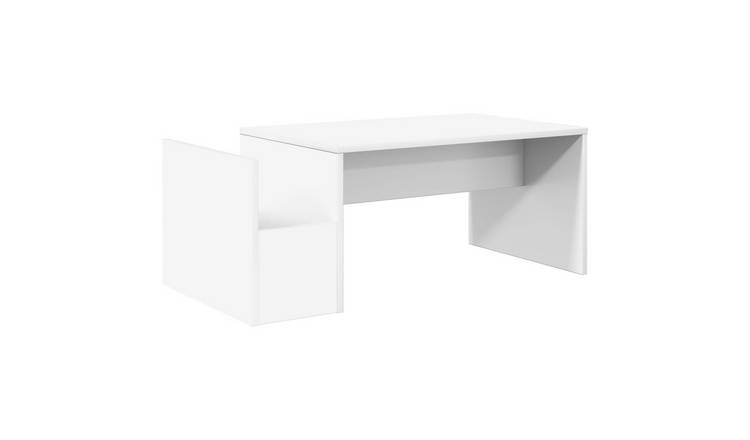 Walplus Engineered Wood Coffee Table - White - 90 x 45 x 35 cm