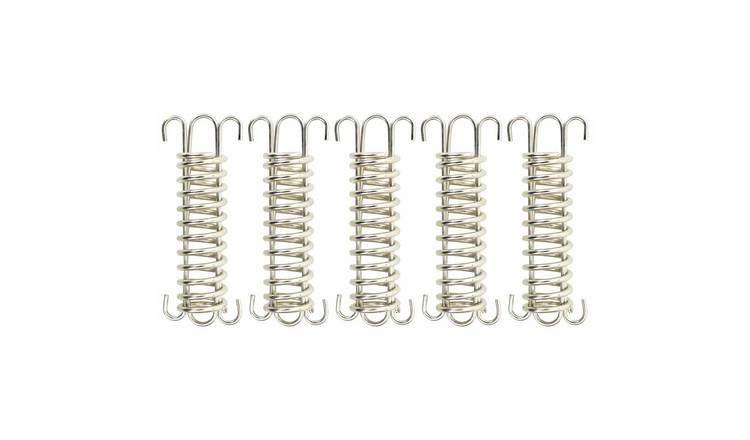 Walplus Pack of 5 Spring Locks for Sunshade Sail - Silver and Gold - 12 x 2.5 cm