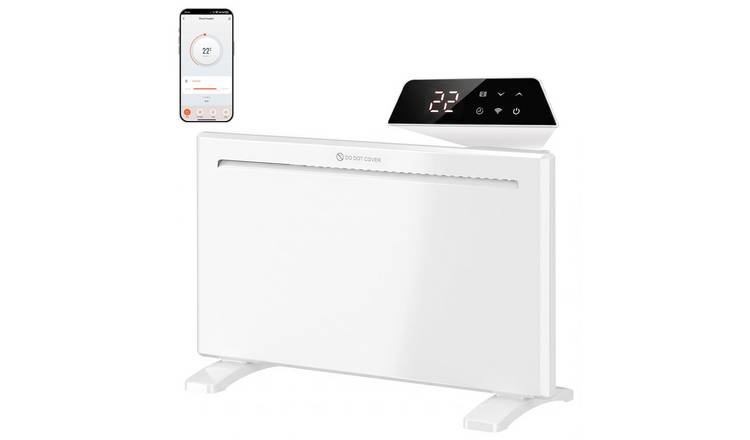 HOMCOM 1500W Wifi Enabled Smart Panel Heater With Alexa and Google Home - White