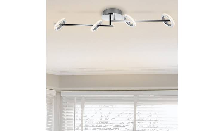 Cosylyte Holdon 4 Ring Adjustable Integrated LED Modern Spotlight - Chrome